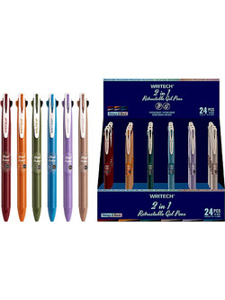 Writech Στυλό Gel 0.7mm Dual Color 24 07mm Writech dual
