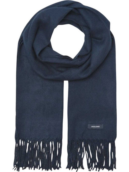 JACK & JONES M SOLID WOVEN SCARF SN - 12140332-NAVY BLAZER