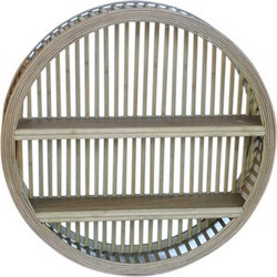 Ραφιέρα bamboo καφέ χρ. Στρογγ Φ51Χ12,5
