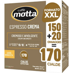 Ταμπλέτες Motta Espresso Crema 150τεμ + 20 δώρο