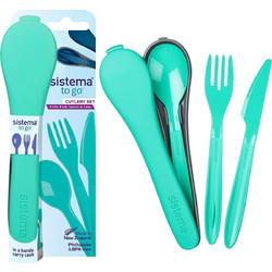 Σετ Μαχαιροπήρουνα To Go Cutlery Set Μέντα, Sistema