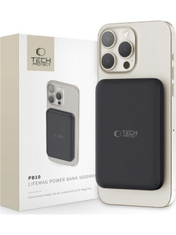 Tech-Protect PB10 with Wireless Power Bank 5000mAh 15W Black