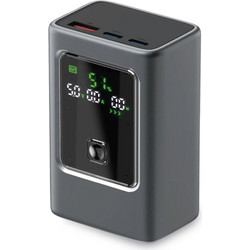 SBS Power Bank 10000 mAh PD 35 W με οθόνη LCD - γκρι Γκρι