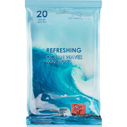 Premium Υγρομάντηλα Ταξιδιού Ocean Waves - 20 τμχ
