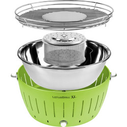 Lotusgrill G435 XL Lime Green Ανοξείδωτη Ψησταριά Κάρβουνου Στρογγυλή Επιφάνειας 40.5cm