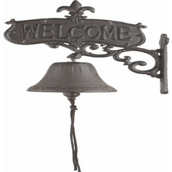Inart 3-70-798-0080 Καμπάνα Welcome 22x4x26cm