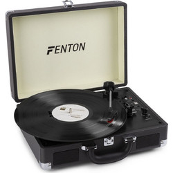 Fenton RP115 Πικάπ Βαλιτσάκι με Ηχεία & Προενίσχυση Bluetooth & USB Charcoal