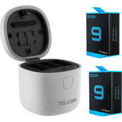 Telesin GP-BTR-905-GY Waterproof Triple Charger with Batteries (Hero9/10)