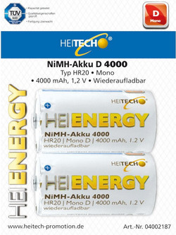 Heitech Heienergy D 4000mAh 2τμχ