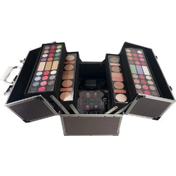 2K Super Model Beauty Train Case χρώμα πλατινένια