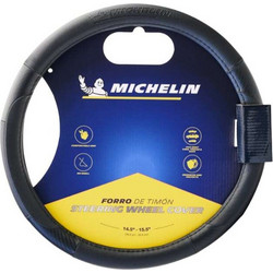 Michelin Κάλυμμα Τιμονιού Μαύρο με Μαύρη Ραφή 36,8 - 39,4cm - WML-1000-N