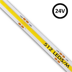 Ταινία Led 24V DC Bridgelux cob 15W/m 5700K 512Led/m