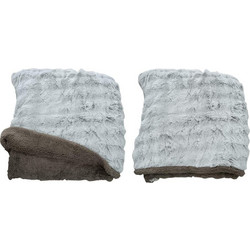 Κουβέρτα Υπέρδιπλη Bubble Wool Με Επένδυση Sherpa Γαρύφαλλο 220x240 - Taupe