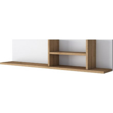 Ράφι Τοίχου Λευκό-Καρυδί 120x25x19,8 εκ. 893RAN3313
