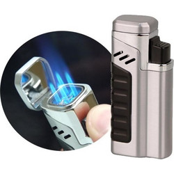Αναπτήρας Sky Αντιανεμικός με 4 φλόγιστρα 4 Metal flame jet lighter X4 99239271 (Με κόφτη για πούρα) - 1 Τεμάχιο 99239271