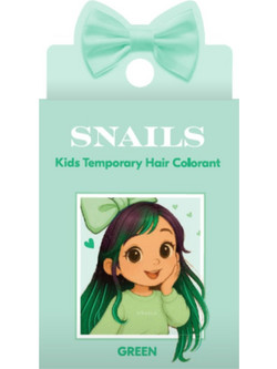 Snails Temporary Hair Colorant Πράσινο Προσωρινή Παιδική Βαφή Μαλλιών