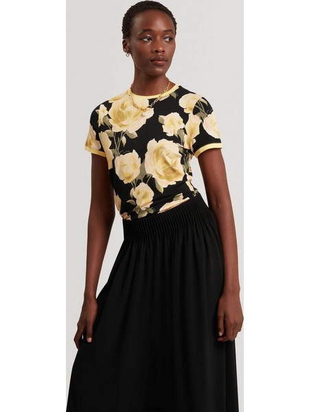 Ted Baker γυναικείο T-shirt με floral print Thira - 284850 Μαύρο