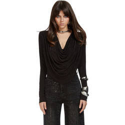 ODI ODI W CARPIANO BLUSA TOP - CARPIANO-NERO BLACK