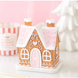 Ροζ Καυστήρας Κώνων Θυμιάματος Gingerbread House