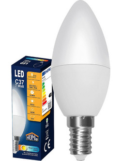 Λάμπα LED C37 Ε14 Θερμό Λευκό 7W Homie 108534