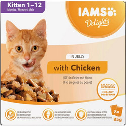 IAMS DELIGHTS Kitten in Jelly box - wet cat food - 8x85g