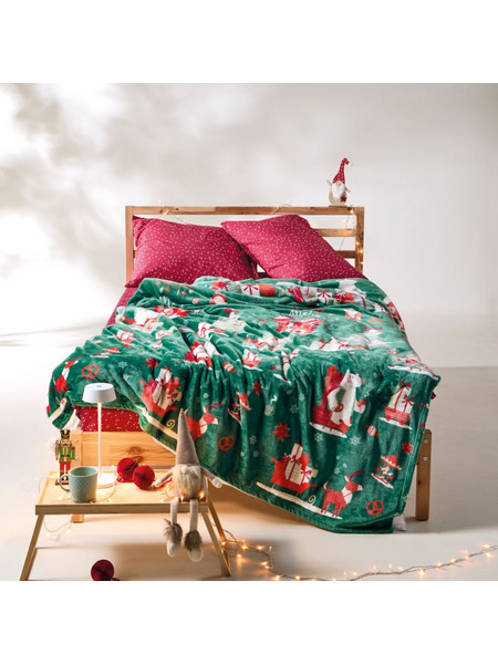 Κουβέρτα Fleece Μονή (160x220) Kentia Cupid
