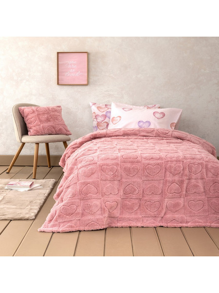 Κουβέρτα Παιδική Amoria Pink Nima Μονό 160x220cm Πολυέστερ