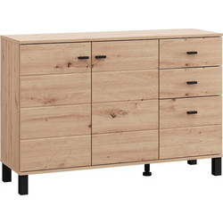 ΚΟΜΟΤΑ-ΜΠΟΥΦΕΣ ALMOND 115 3K3F2V ARTISAN OAK ΧΡΩΜΑ 116x35x78εκ - FYLLIANA - 11014963