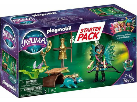 Playmobil Adventures Of Ayuma Starter Pack Knight Fairy με Ρακούν για 7-12 Ετών 70905