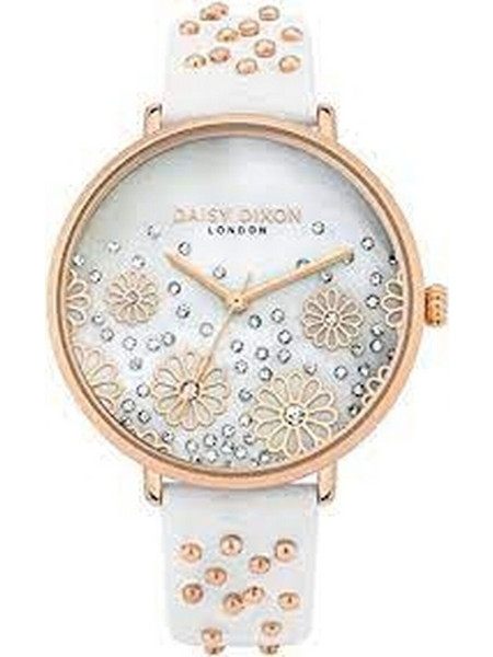 Daisy Dixon Kendall Γυναικείο Ρολόι με Λευκό Καουτσούκ Λουράκι DD111WRG