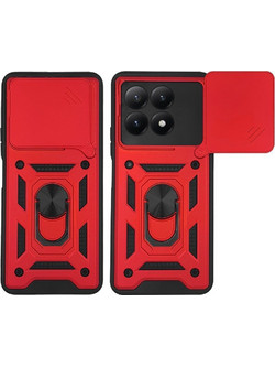 Sonique Ring Armor CamPro Θήκη Red (Xiaomi 15T 5G)