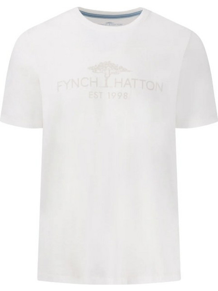 Fynch-Hatton Ανδρικό T-Shirt New Off-White 15031511-824 White