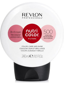 Revlon Nutri Color Creme 500 Purple Red Χρωμομάσκα Μαλλιών 240ml