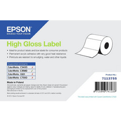 Epson 210 Αυτοκόλλητες Ετικέτες σε Ρολό 102x152mm (High Gloss, Inkjet, Die-Cut)