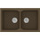 Sanitec Classic 340 Υποκαθήμενος Νεροχύτης Γρανίτη Ματ Granite Rust 78x50cm