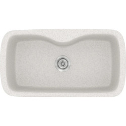 Sanitec Classic 321 Επικαθήμενος Νεροχύτης Γρανίτη Ματ Metallic Ice 83x51cm