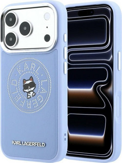 Karl Lagerfeld Point & Choupette Sketch MagSafe Back Cover Blue (iPhone 18 Pro Max / 17 Pro Max)