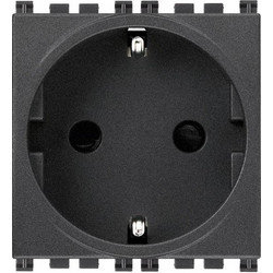 2P+E 16A German SICURY outlet grey