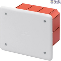JUNCTION AND CONNECTION BOX - FOR BRICK WALLS - DIMENSIONS 118X96X70 - WHITE LID RAL9016