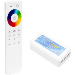 73424 Aurora RGB+CCT Controller 5CH Dc 12-24V 20A 480W Max IP20 - Rf 2.4GHz Ασύρματο Χειριστήριο Αφής - M8.5xΠ2.5xY4.5cm