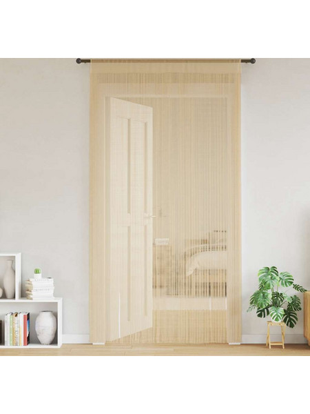 vidaXL Σετ Κουρτίνες με Τούνελ 100x250 2τμχ Μπεζ 132404