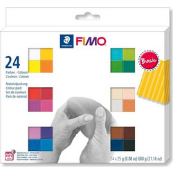 Πηλός Fimo Set Mod.masse Fimo soft MP Basic Colours 24 pieces