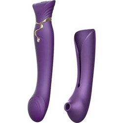 Zolo Queen Pulse Wave Clit Stim Purple