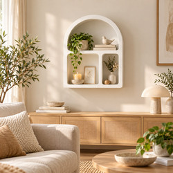 Ράφι Επιτοίχιο Λευκό Style 32x15x40cm General Trade 555865 - GeneralTrade