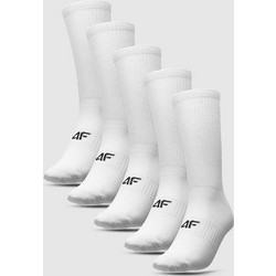 4F Ανδρικές Κάλτσες Λευκές 5Pack 4FWMM00USOCM735-10S