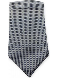 Makis Tselios Ascot μπλε με γεωμετρικά σχέδια σε χρώμα γαλάζιο - MAKIS TSELIOS