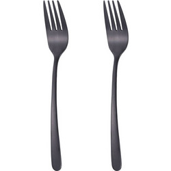 Premium Πιρούνια Μικρά Ανοξείδωτο Ατσάλι Black 15.5cm - 2 τμχ
