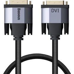 Baseus Cable DVI-D male - DVI-D male 1m Γκρι