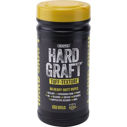 DRAPER Hard Graft Multipurpose Tuff-Texture Wipes (Tub of 80)