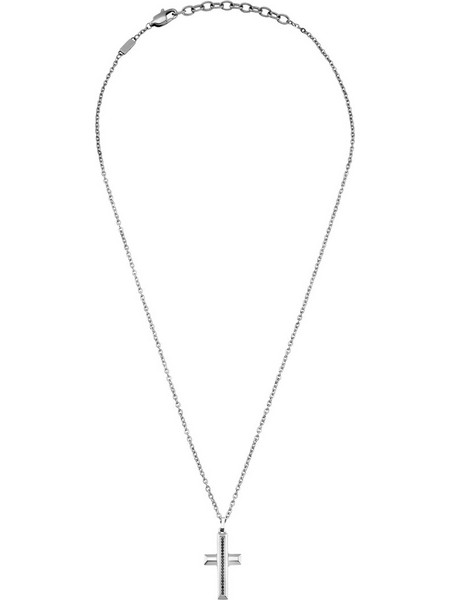 Ανδρικό Κολιέ Breil Tag And Cross Diamond Ανοξείδωτο Ατσάλι TJ3637 - TJ3637